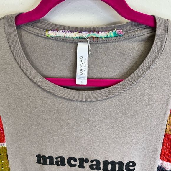 Hippie Boho Festival Short Sleeve Poncho Top Graphic Kantha Granola Girl Whimsy - Picture 8 of 16